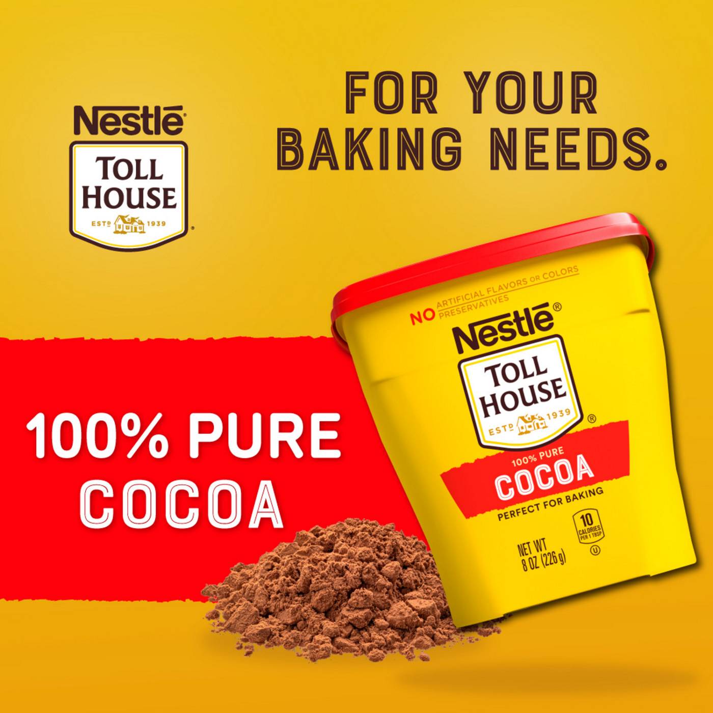 Nestle Toll House 100% Pure Cocoa Powder; image 7 of 7