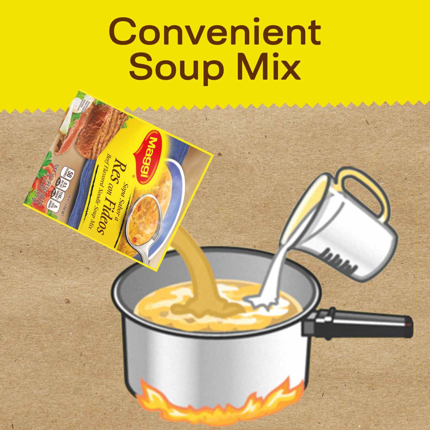 Maggi Beef Flavored Noodle Soup Mix; image 3 of 8