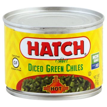 Hatch Diced Hot Green Chiles, 4 oz
