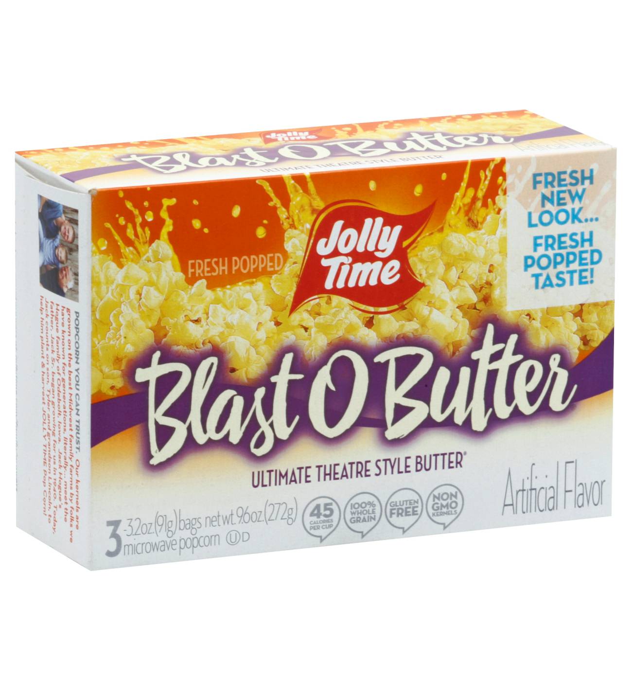 Jolly Time Blast O Butter Ultimate Theatre Style Butter Microwave Popcorn; image 1 of 2