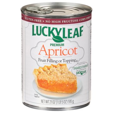 Lucky Leaf Apricot Pie Fruit Filling & Topping, 21 oz