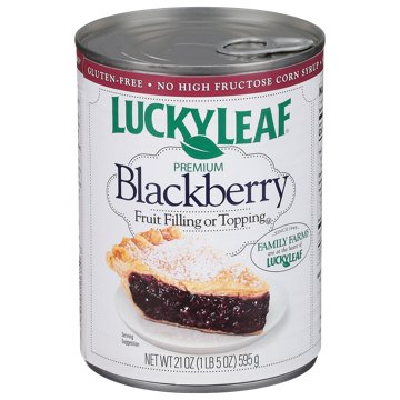 Lucky Leaf Premium Blackberry Pie Fruit Filling & Topping, 21 oz