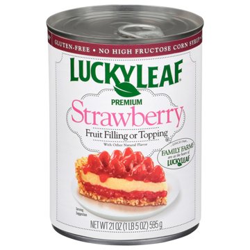 Lucky Leaf Premium Strawberry Fruit Pie Filling & Topping, 21 oz