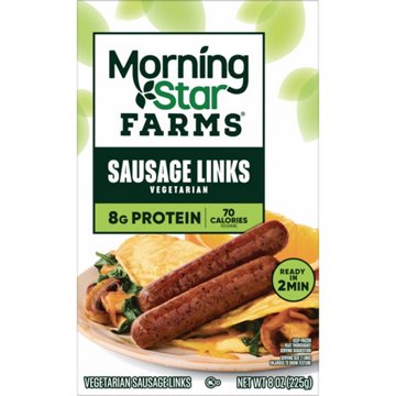 MorningStar Farms Veggie Breakfast Original Veggie Sausage Links, 8 oz