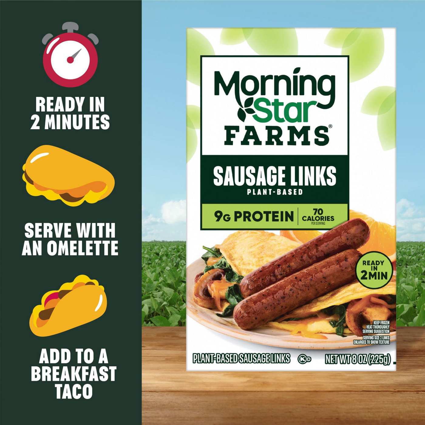 MorningStar Farms Veggie Breakfast Original Sausage Links; image 3 of 5