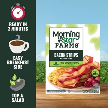 MorningStar Farms Veggie Breakfast Original Veggie Bacon Strips, 5.25 oz