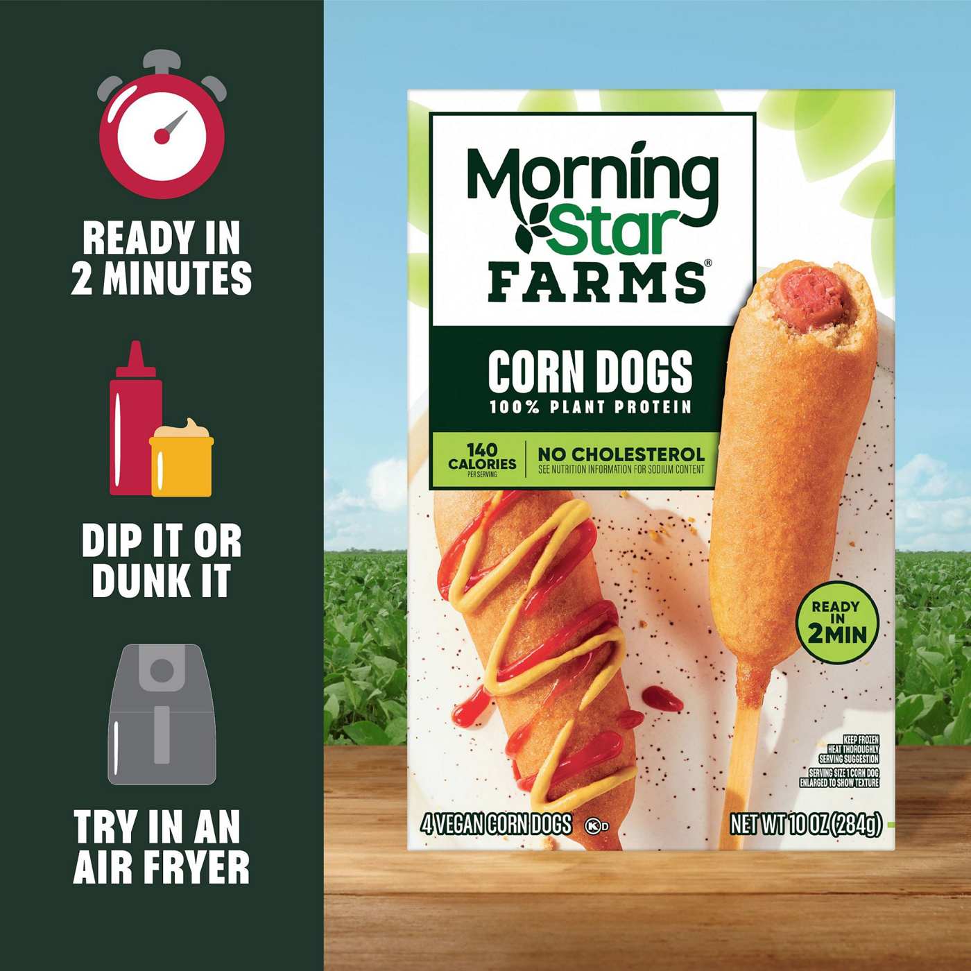 MorningStar Farms Original Corn Dogs 10 oz Shop Meat alternatives at H E B