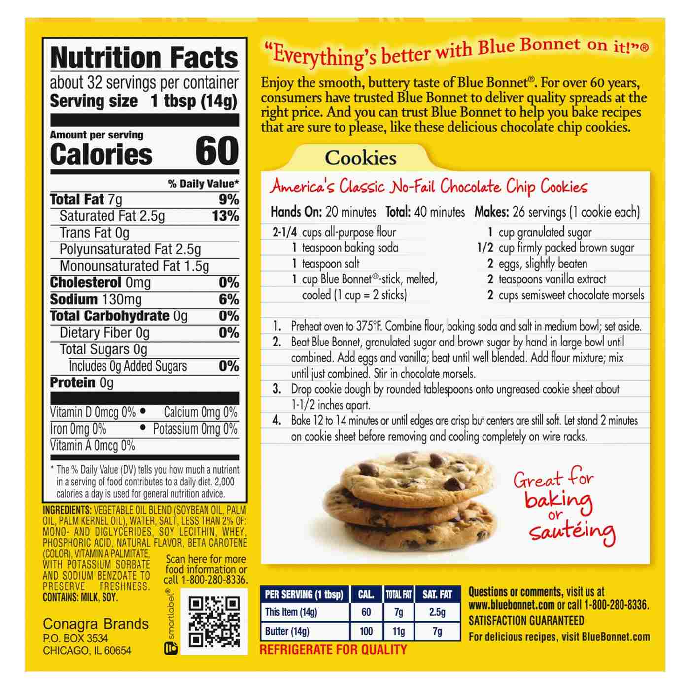 Blue Bonnet Vegetable Oil Spread; image 3 of 4