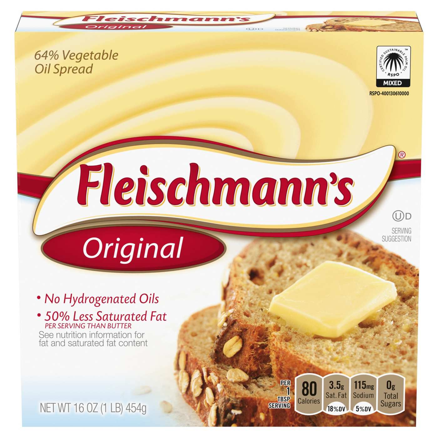 Fleischmann's Original Vegetable Oil Spread Sticks; image 1 of 4