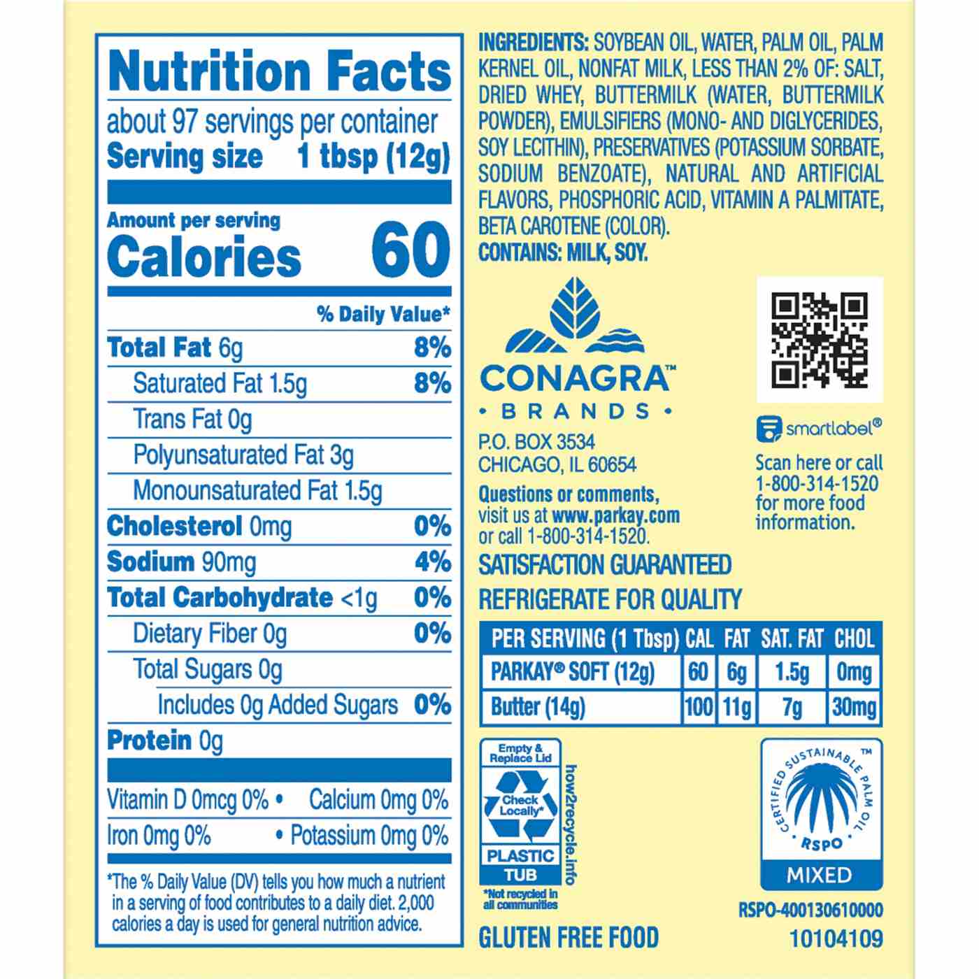 Parkay Original Vegetable Oil Spread; image 4 of 4