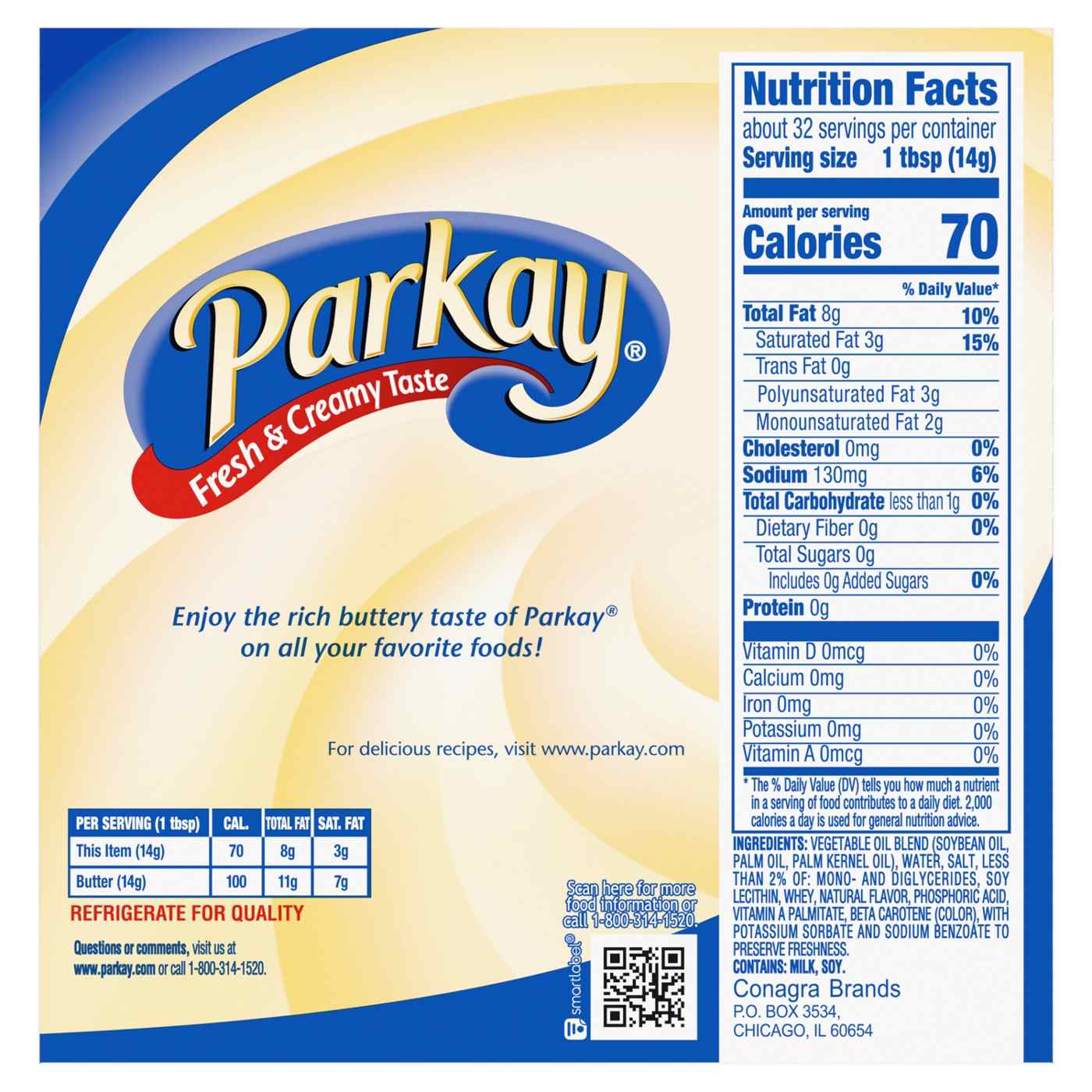 Parkay Original Vegetable Oil Spread Sticks; image 3 of 4