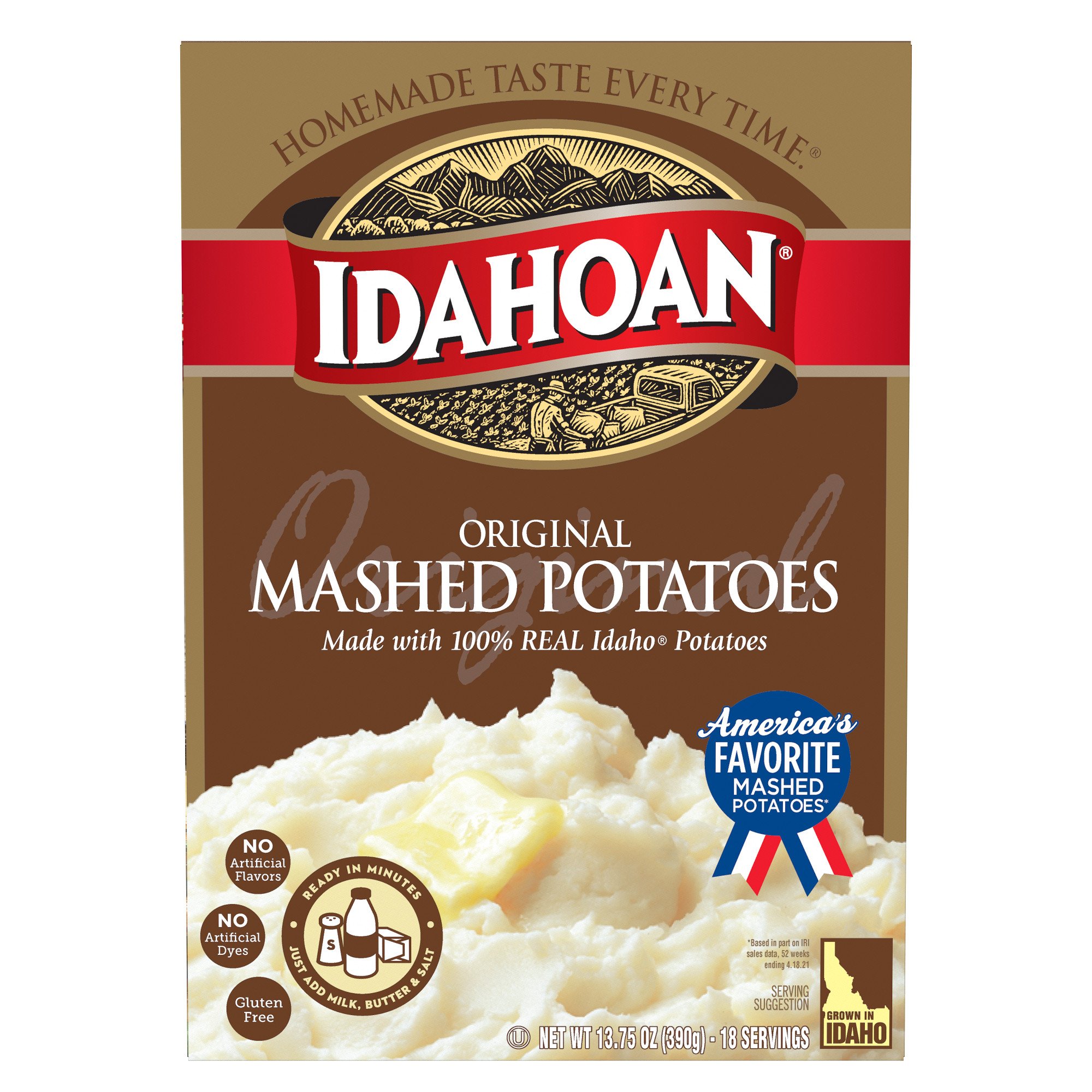 Mashed potatoes in package sale