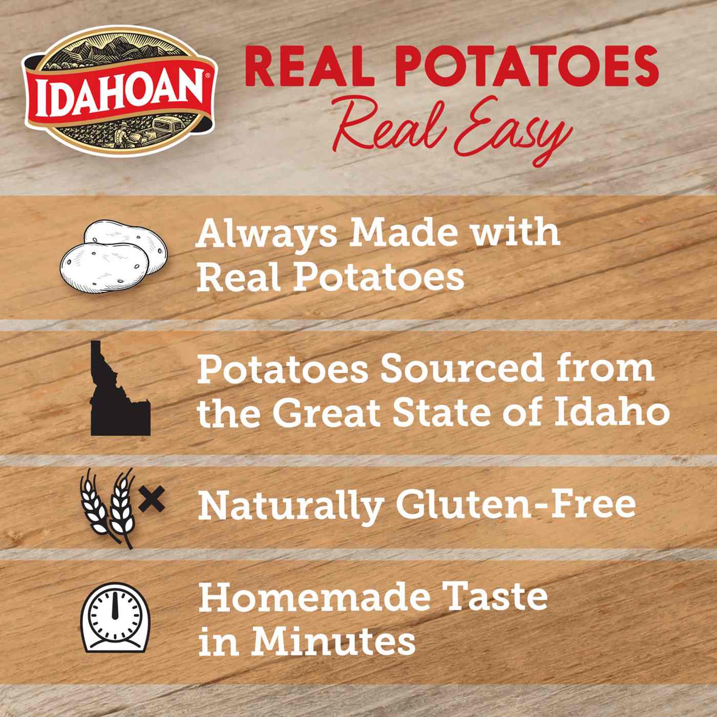 Idahoan mashed discount potatoes nutritional information