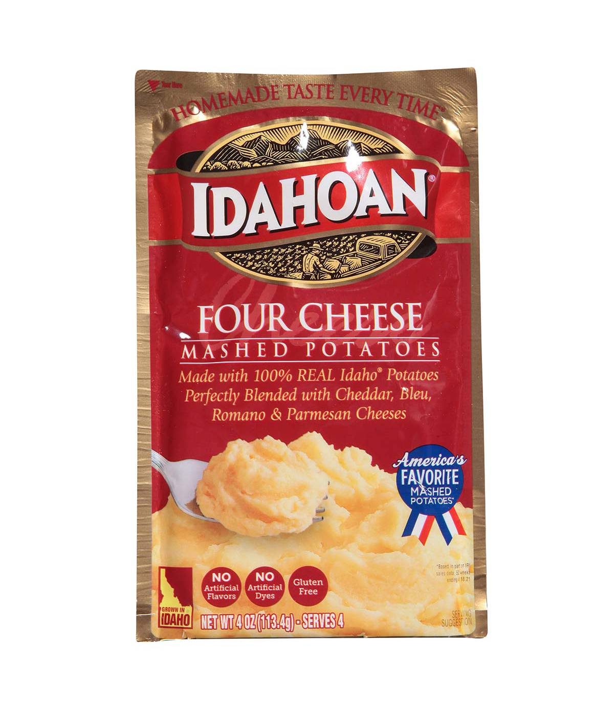 Idahoan Four Cheese Mashed Potatoes; image 1 of 4