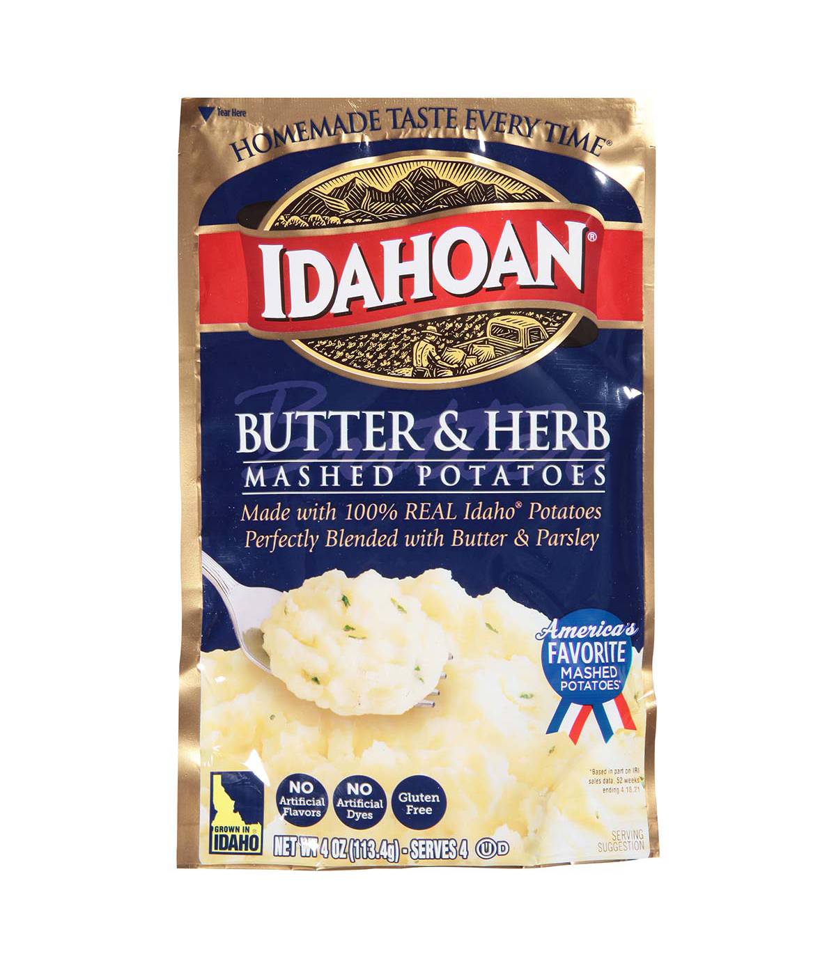 Idahoan Butter & Herb Mashed Potatoes; image 1 of 2