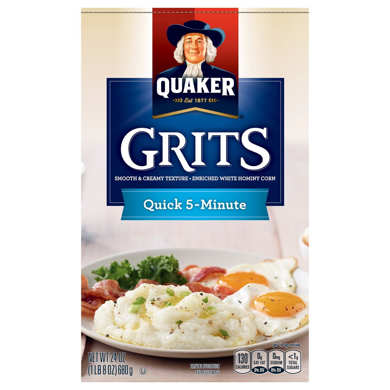 Quaker Quick5 Minutes Grits Shop Oatmeal & Hot Cereal at HEB