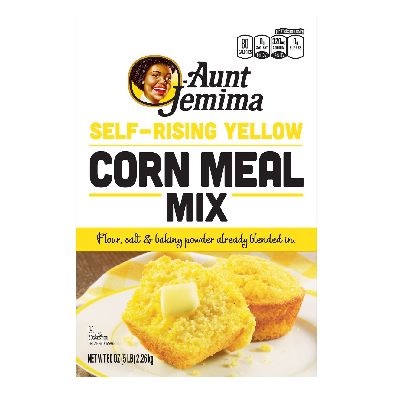 Aunt Jemima Self Rising Yellow Corn Meal Mix Shop Baking Ingredients   000103549