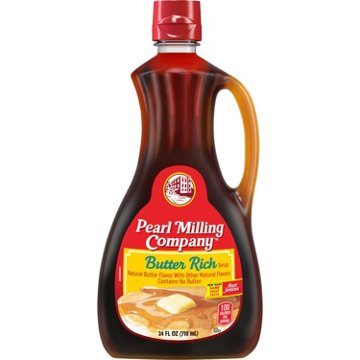 Pearl Milling Company Butter Rich Natural Butter Flavor Syrup, 24 oz