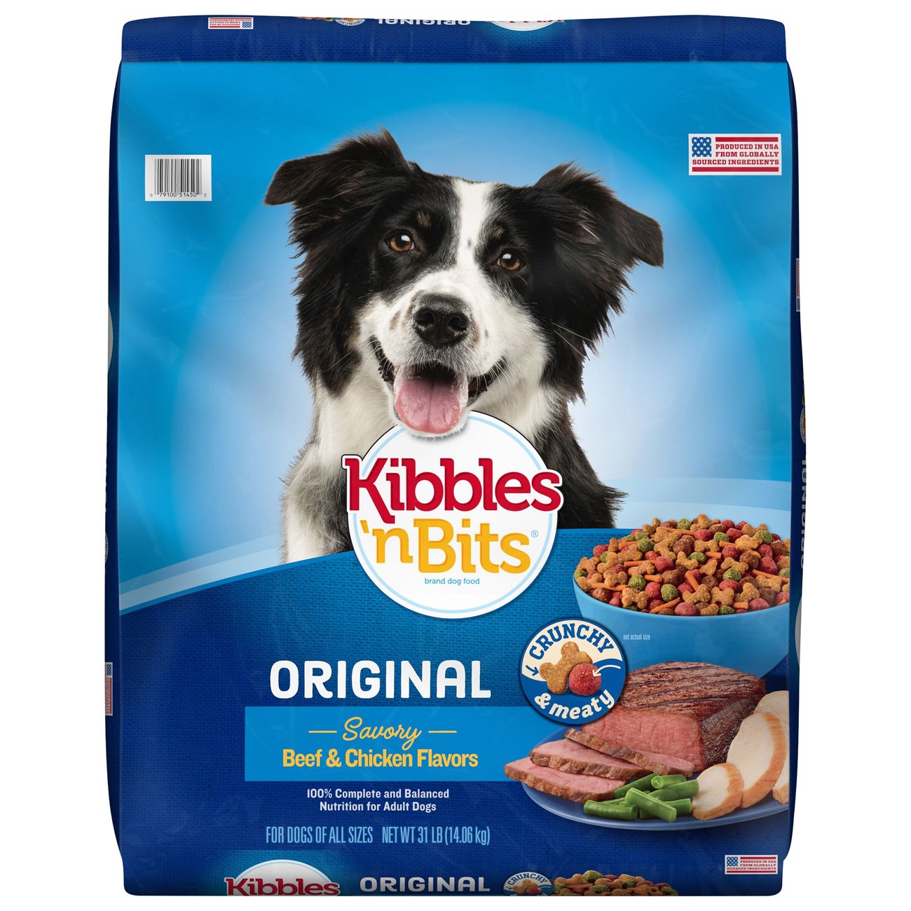 Kibbles n Bits Original Savory Beef Chicken Flavor Adult Dry Dog