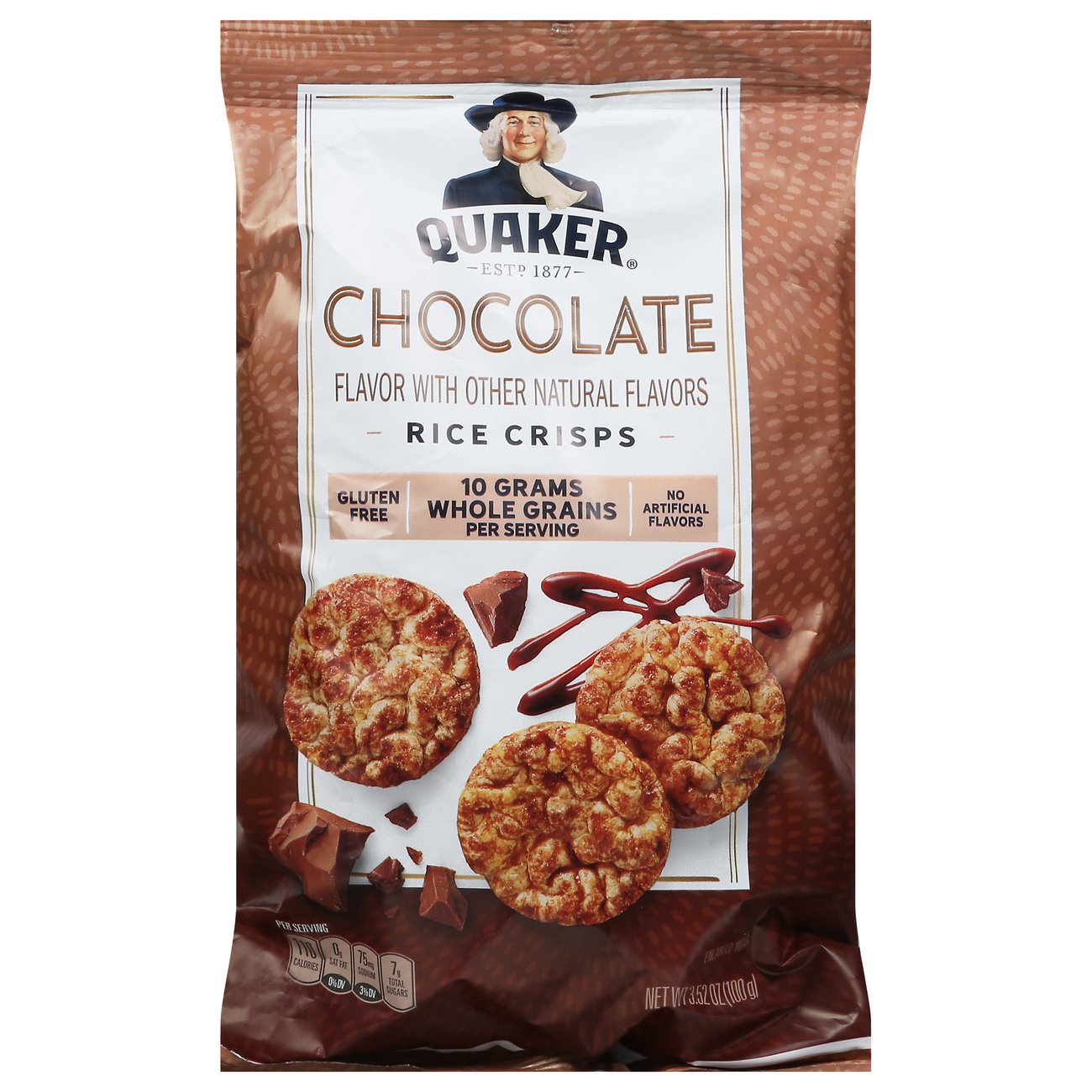 Quaker Chocolate Rice Crisps - Shop Rice Cakes at H-E-B