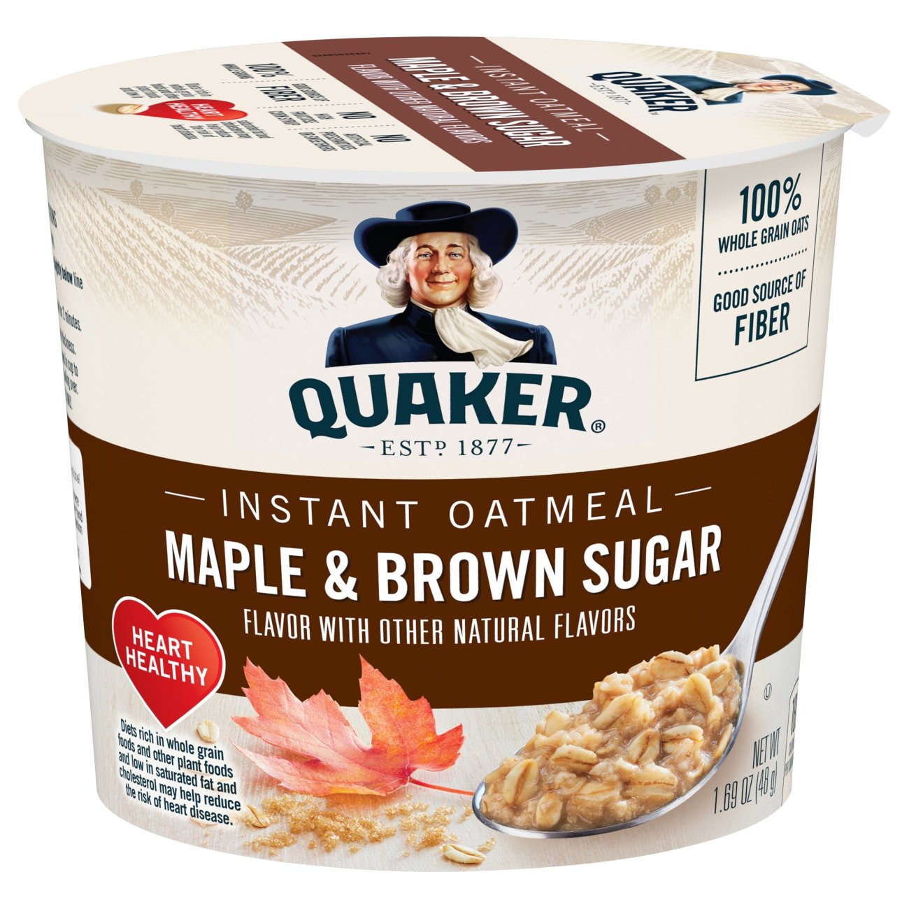 Quaker Maple & Brown Sugar Instant Oatmeal Cup Shop Oatmeal & Hot