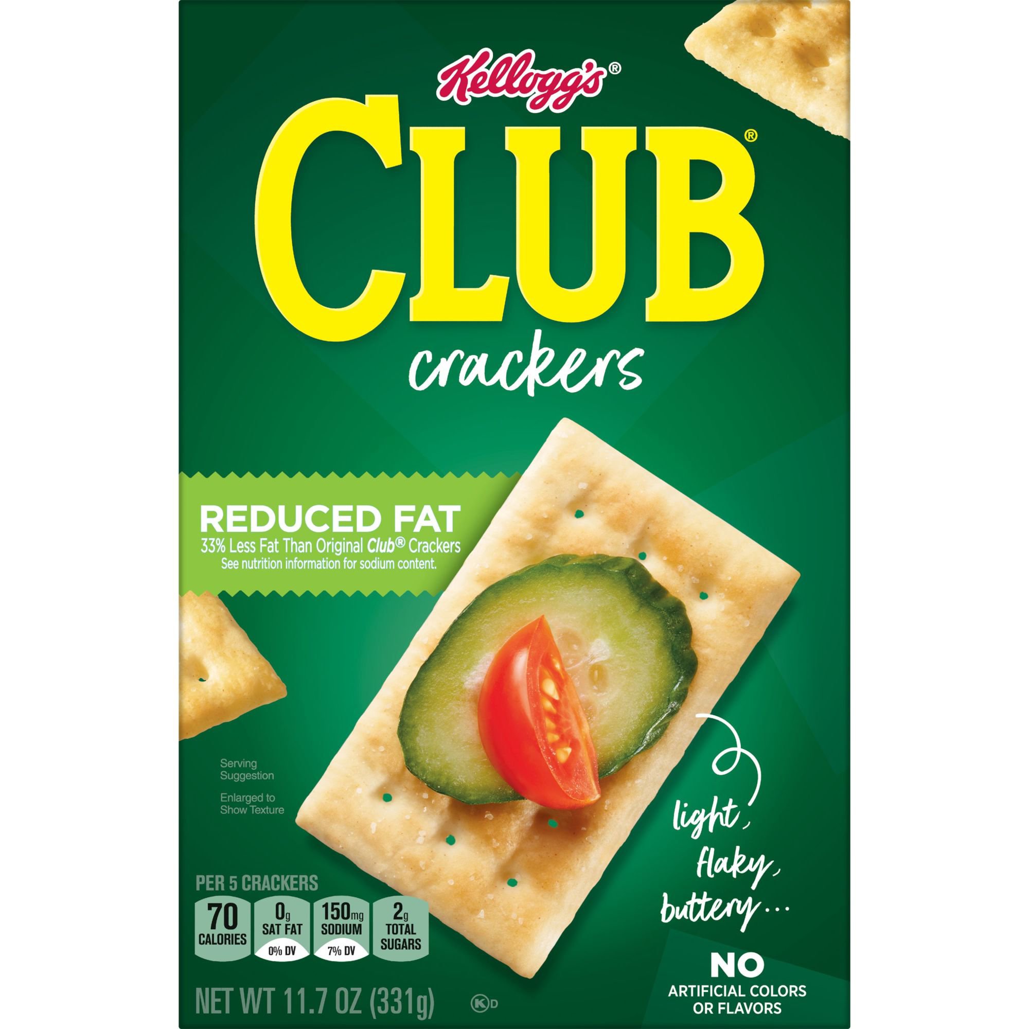 Keebler Club Reduced Fat Crackers Shop Crackers & Breadsticks at HEB