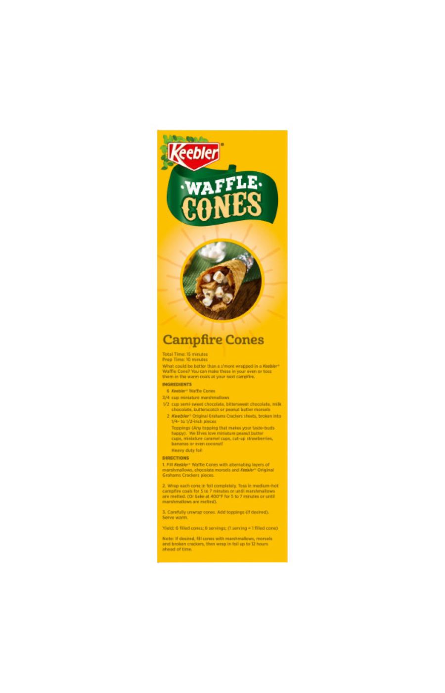 Keebler Cones, Ice Cream Waffle Bowls, 4 oz (10 Count)(Pack of 6