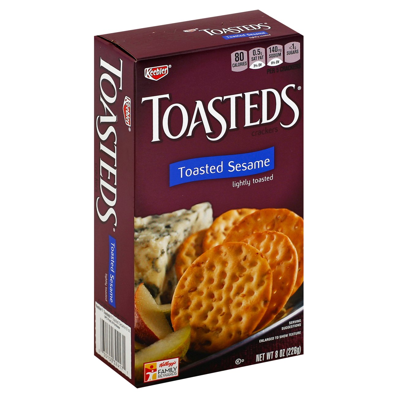 Keebler Toasteds Sesame Crackers Shop Crackers & Breadsticks at HEB