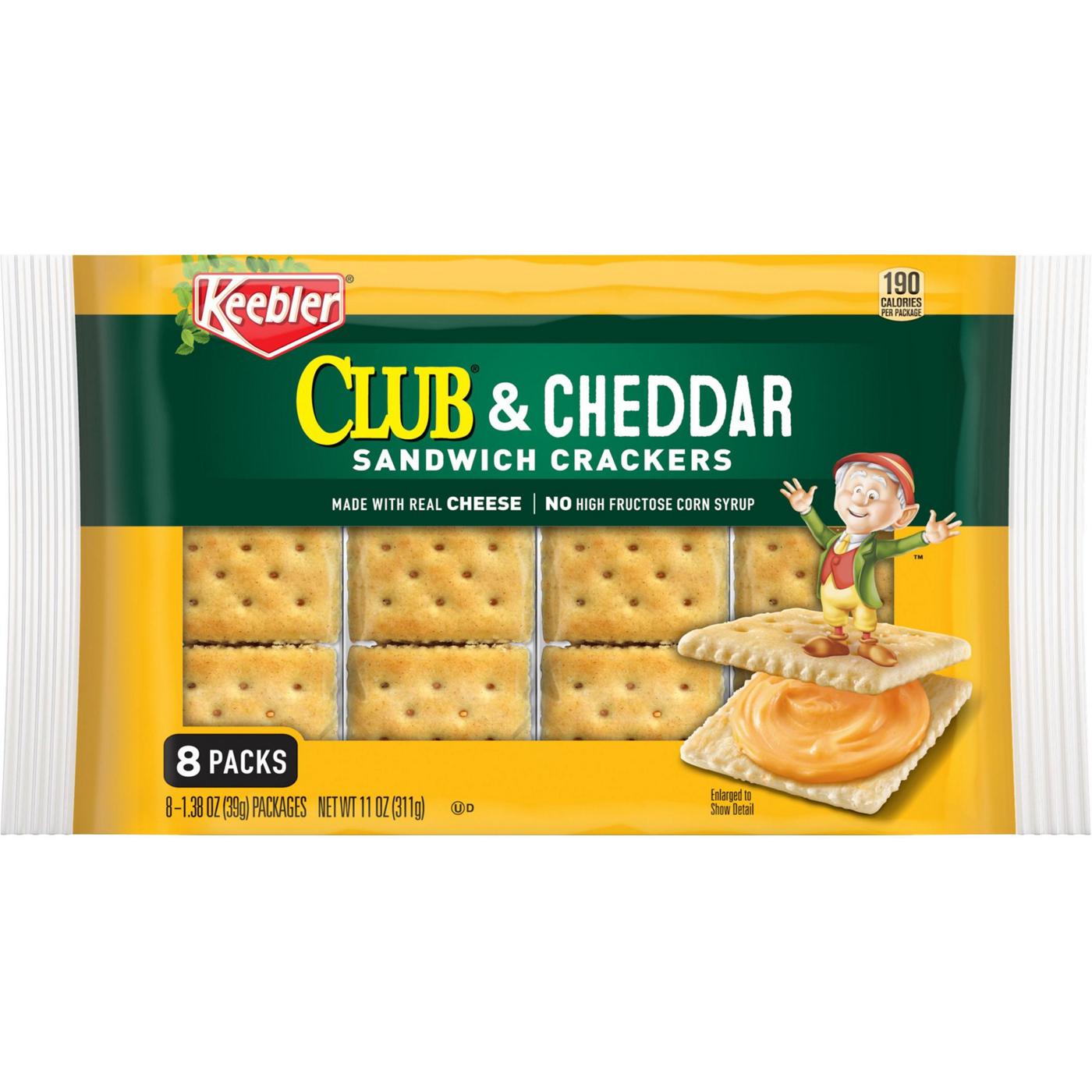 Keebler Club and Cheddar Sandwich Crackers; image 1 of 3
