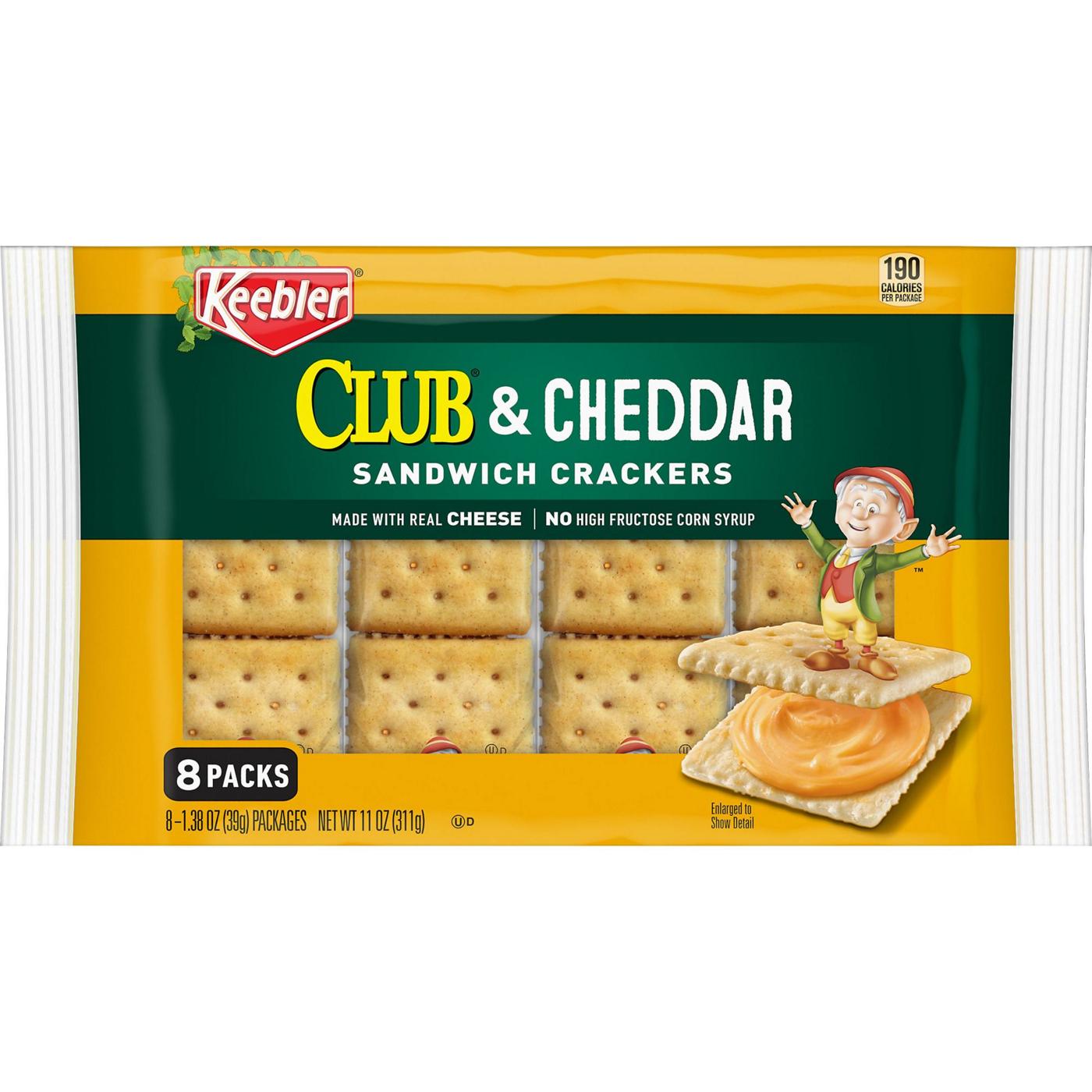 Keebler Club and Cheddar Sandwich Crackers, 11 oz; image 1 of 6