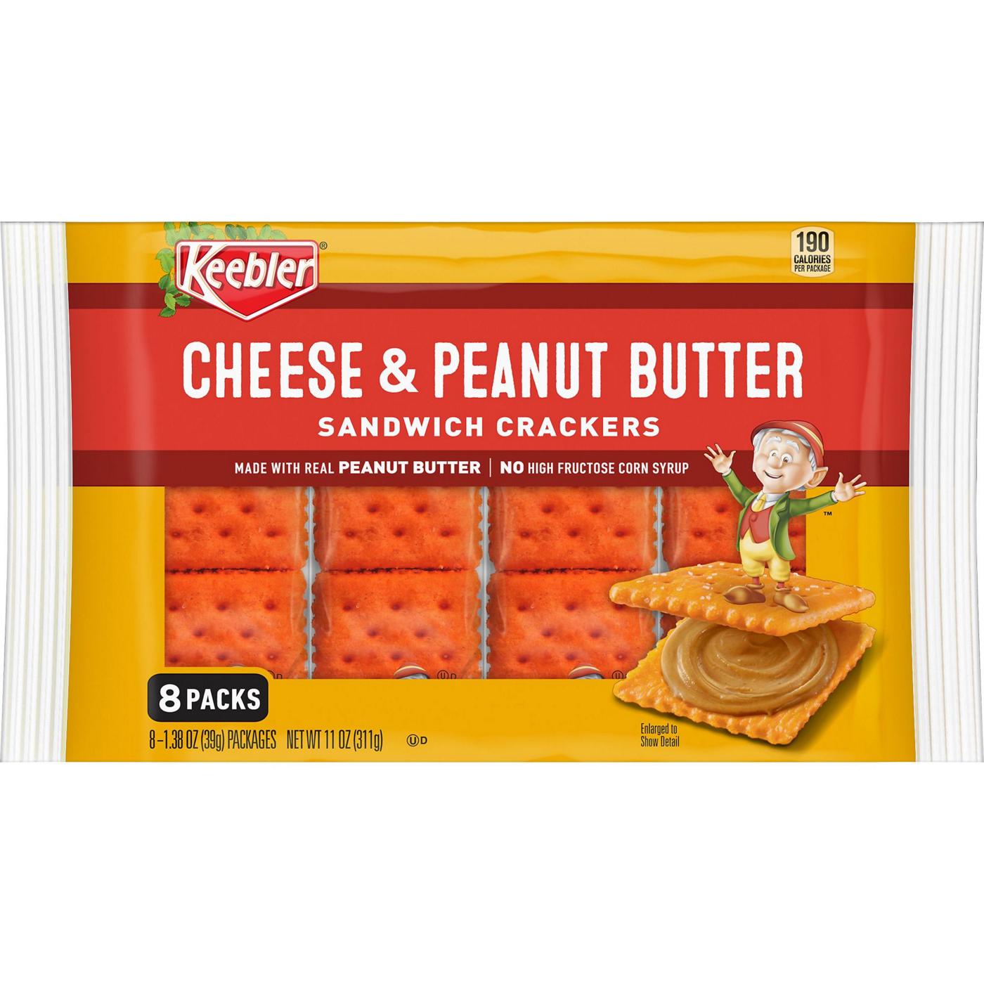 Keebler Cheese and Peanut Butter Sandwich Crackers; image 1 of 3