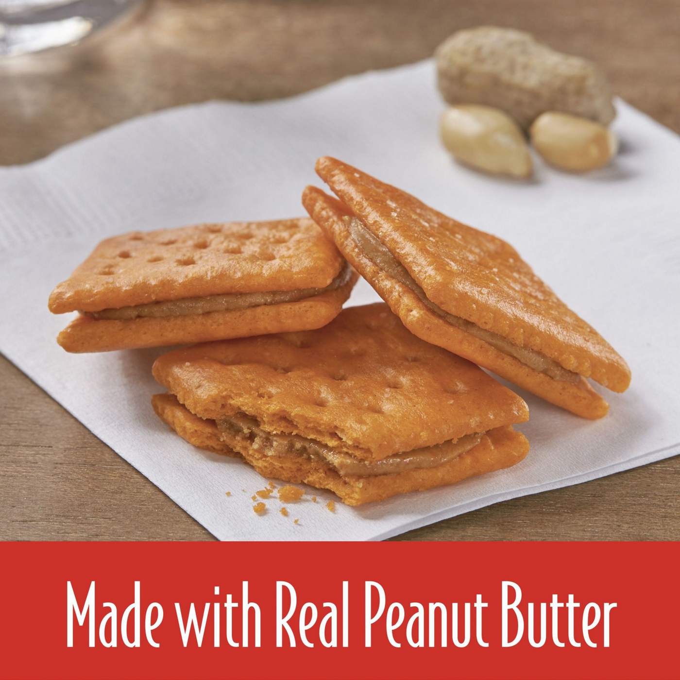 Keebler Cheese and Peanut Butter Sandwich Crackers; image 3 of 3