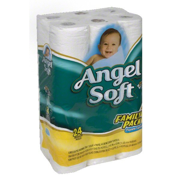 Angel Soft Toilet Paper Family Pack Shop Toilet Paper at HEB