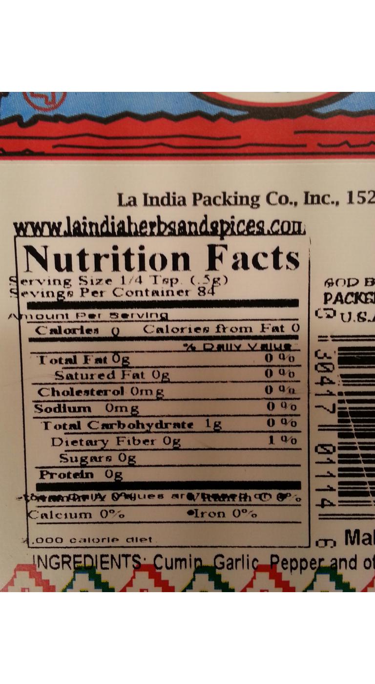 La India Tejano Seasoning Guisado Mix; image 2 of 2