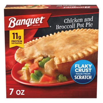 Banquet Chicken & Broccoli Pot Pie Frozen Meal