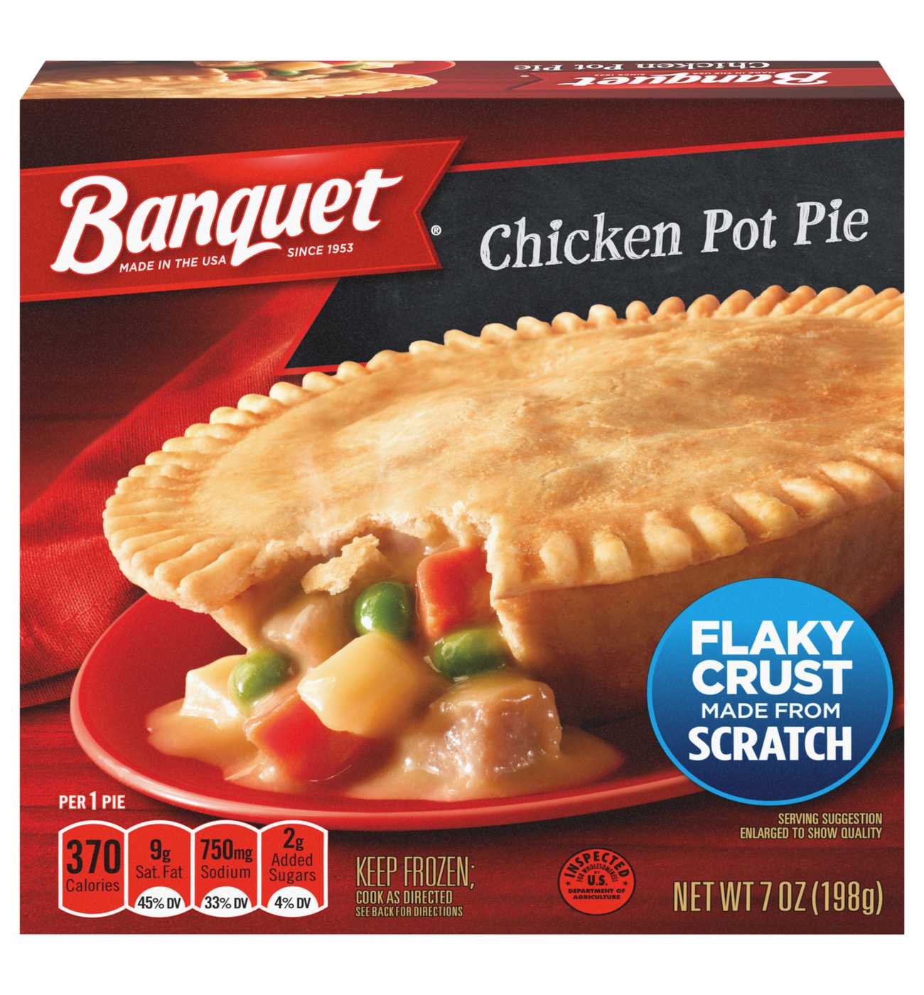 Banquet Chicken Pot Pie Frozen Dinner; image 1 of 5