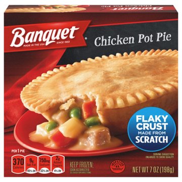 Banquet Chicken Pot Pie Frozen Dinner, 7 oz