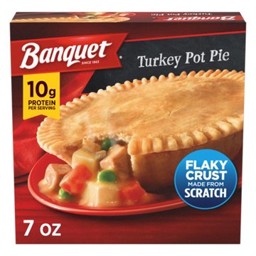 Banquet Turkey Pot Pie Frozen Meal