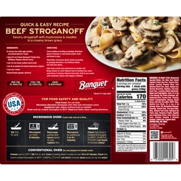 Banquet Frozen Salisbury Steaks & Brown Gravy - Family Size, 6 ct
