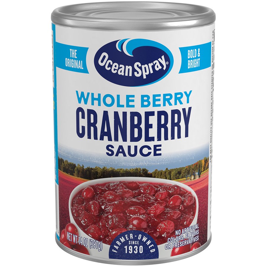 Ocean Spray Whole Berry Cranberry Sauce Shop Fruit At H E B   000105927