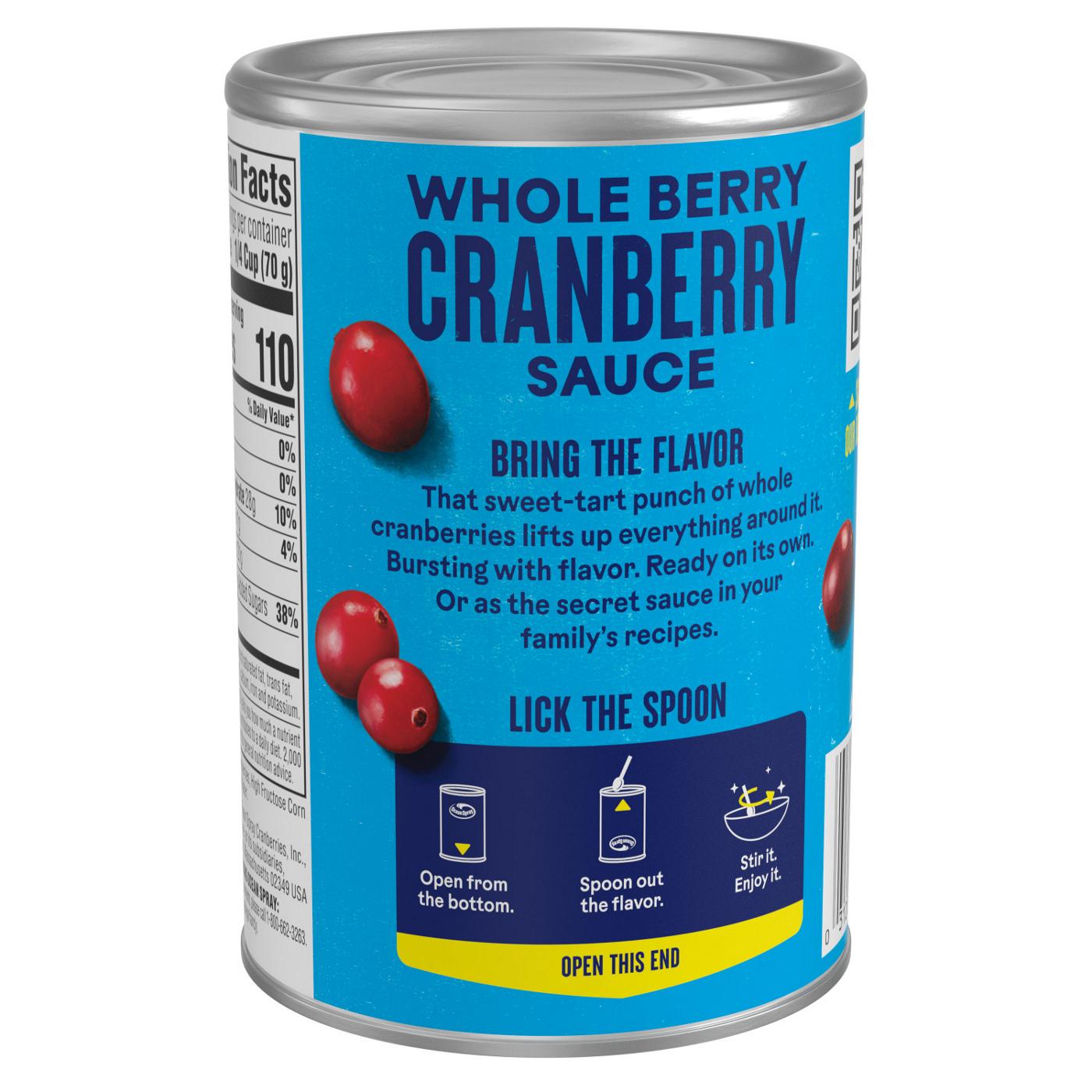 Ocean Spray Ocean Spray® Whole Cranberry Sauce, Canned Side Dish, 14 Oz Can; image 2 of 6