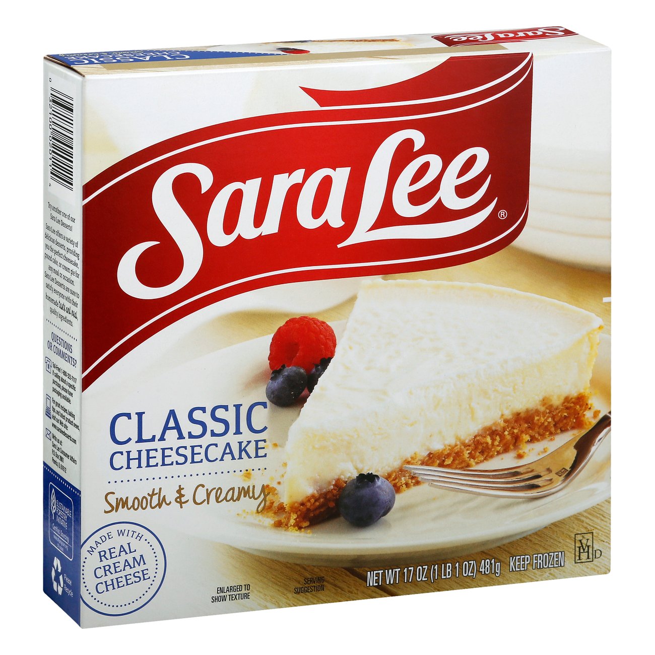 Sara Lee Classic Original Cream Cheesecake - Shop Desserts & Pastries at  H-E-B