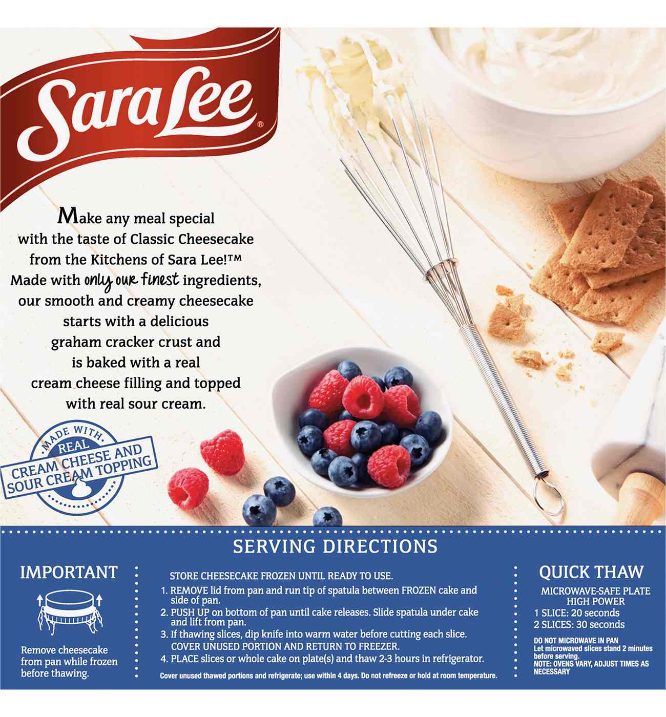Sara Lee Classic Cheesecake; image 4 of 4