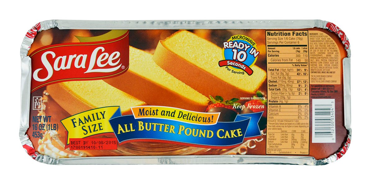 Sara Lee All Butter Pound Cake Family Size - Shop Desserts & Pastries at  H-E-B