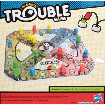 Hasbro Trouble Pop-O-Matic Board Game