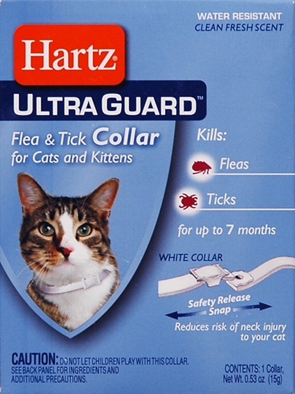 Hartz Ultra Guard White Fresh Scent Flea & Tick Collar For Cats