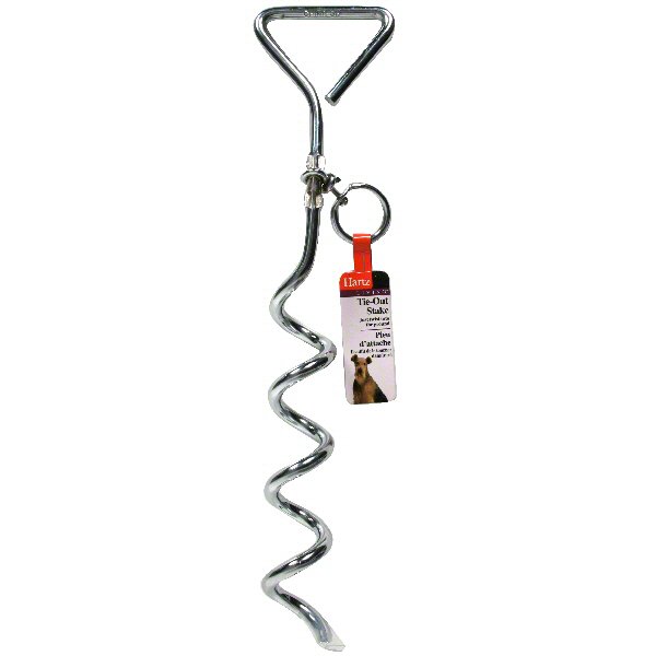 Hartz Spiral Tie Out Stake Shop Collars & Harnesses at HEB
