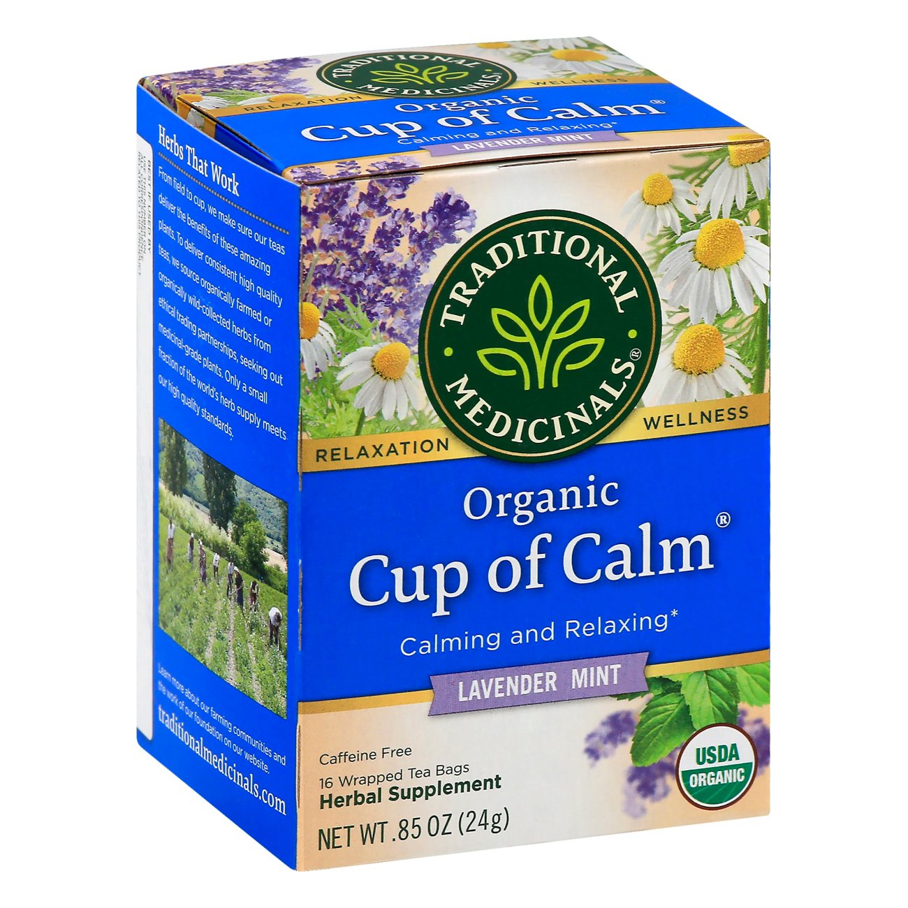 Traditional Medicinals Organic Cup of Calm Caffeine Free Herbal