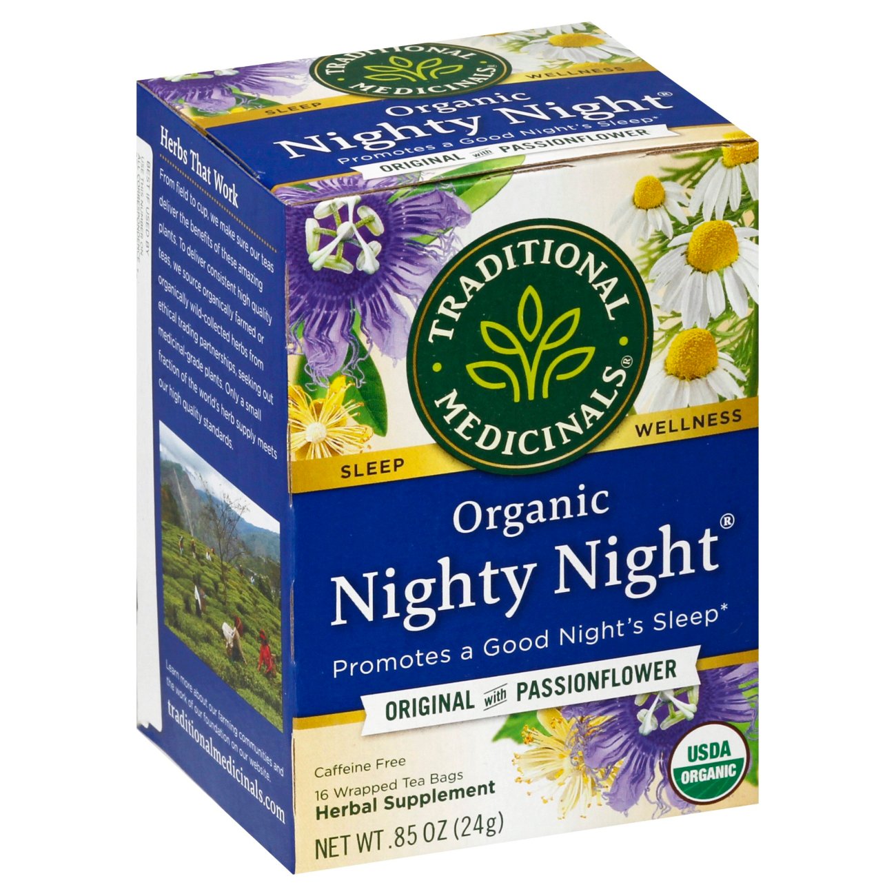 Traditional Medicinals Organic Nighty Night Caffeine Free Herbal Tea
