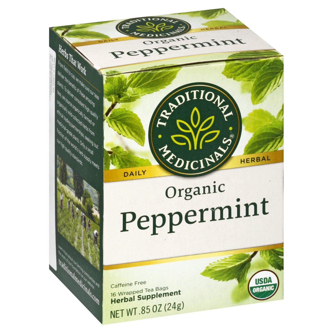 peppermint tea bag